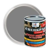 СПЕЦКРАС грунт-эмаль по ржавчине п/гл. /0,8кг/ серый: бренд Rezolux, фасовка мелкая