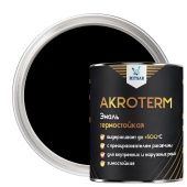 AKROTERM (АКРОТЕРМ), /0,8 кг/, эмаль, черный: бренд Акротерм, фасовка мелкая