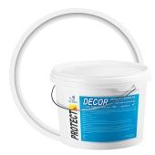 Protect Decor (Протект Декор), краска моющаяся негорючая, КМ0 (15кг) белый: бренд Протект ф, фасовка средняя