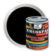 СПЕЦКРАС грунт-эмаль по ржавчине п/гл. /0,8кг/ черный: бренд Rezolux, фасовка мелкая