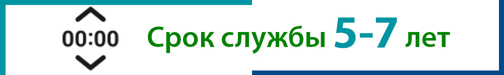 Срок службы покрытия 5-7 лет